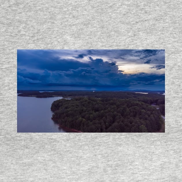 Storm over Lake Lanier by Ckauzmann